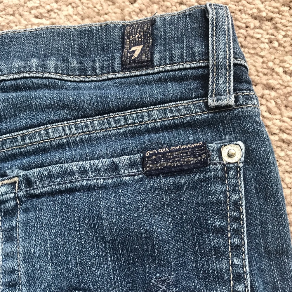 7 for all mankind. Straight leg jeans
